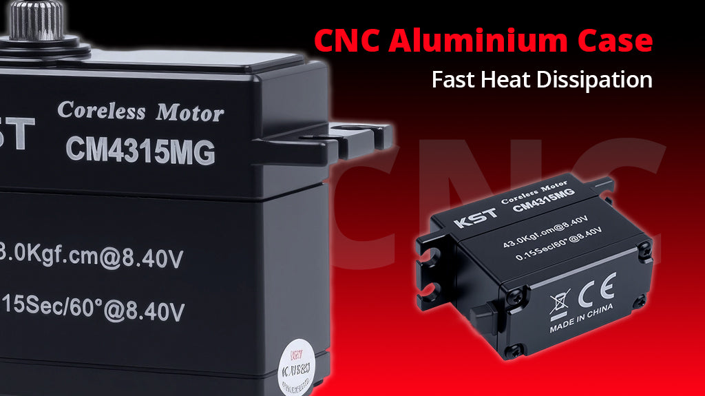 KST CM4315 V6.0 HV Digital Servo – 43kgf.cm High-Torque Steel Gear Servo