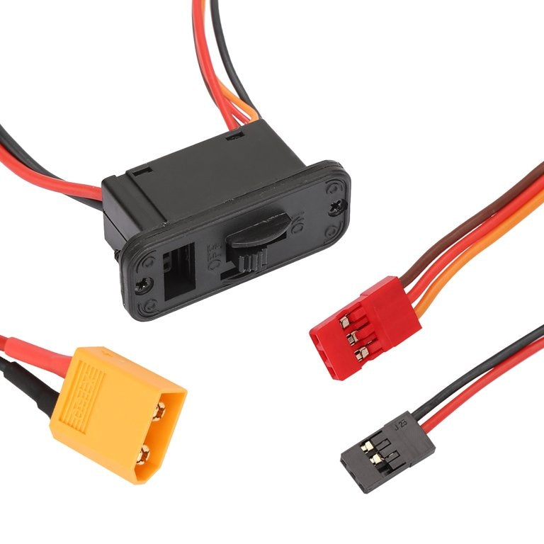 Switch XT60 male 18AWG 220mm JRx2 male 18AWG 220mm 20AWGs 6A