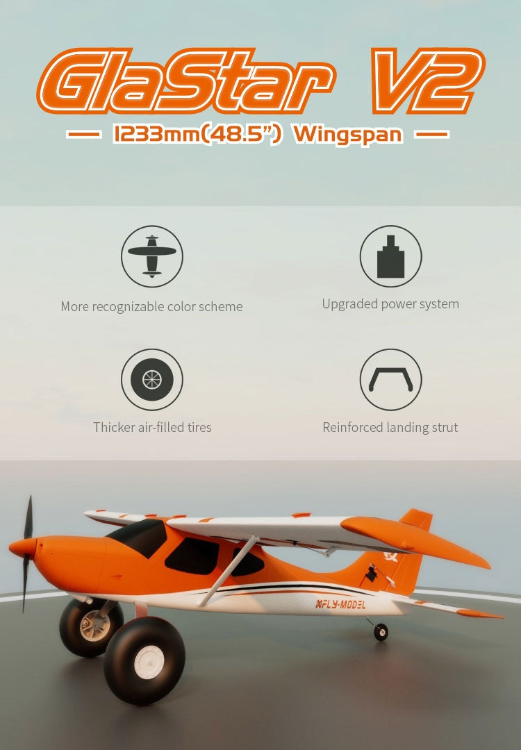 XFLY Glastar V2 1233mm trainer plane PNP