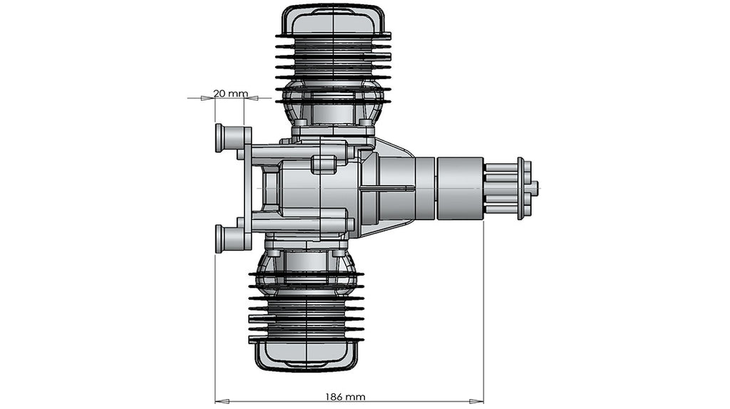 DLE111 V3 model airplane engine