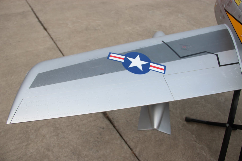 Pilot rc 2.2m F-86D Sabre with tail pipe, UAT, Kevlar fuel tank