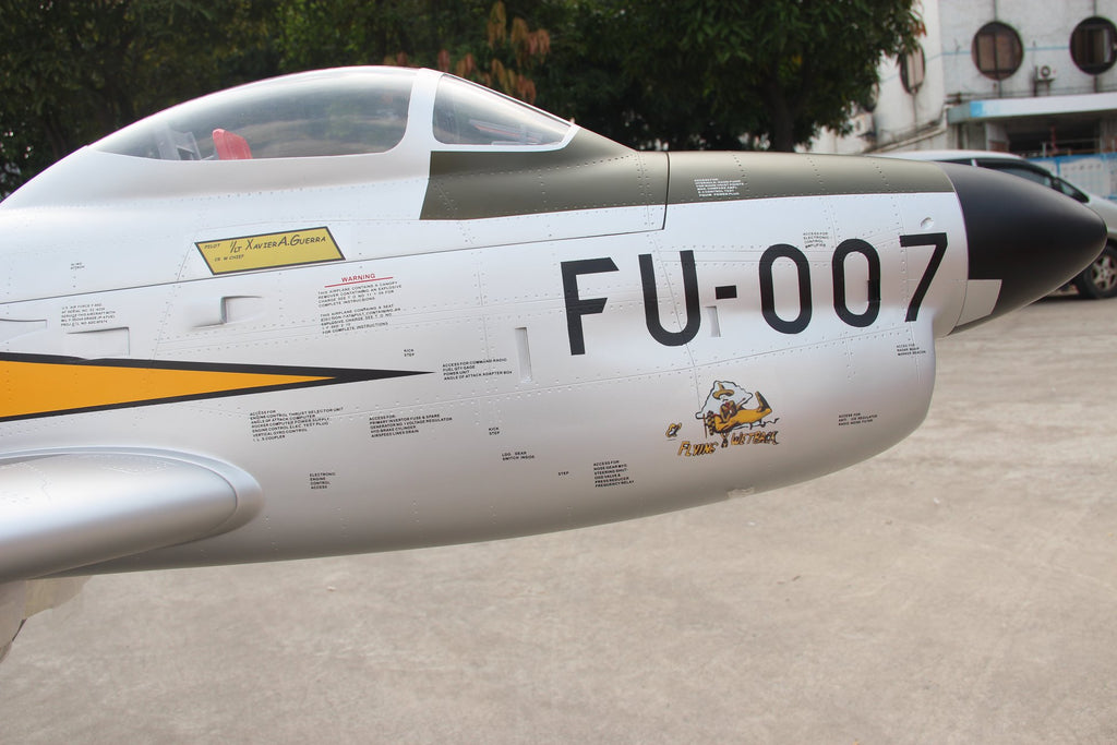 Pilot rc 2.2m F-86D Sabre with tail pipe, UAT, Kevlar fuel tank