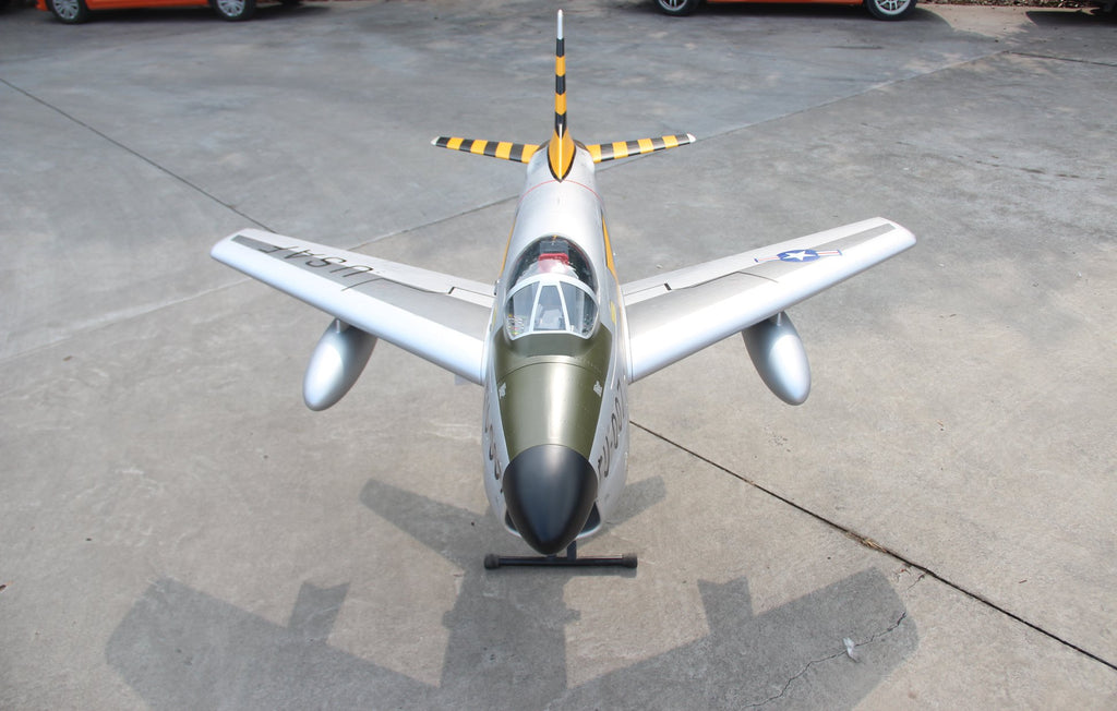 Pilot rc 2.2m F-86D Sabre with tail pipe, UAT, Kevlar fuel tank