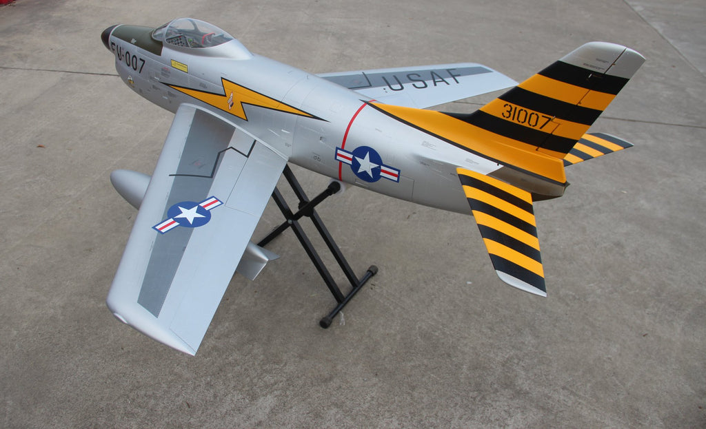 Pilot rc 2.2m F-86D Sabre with tail pipe, UAT, Kevlar fuel tank