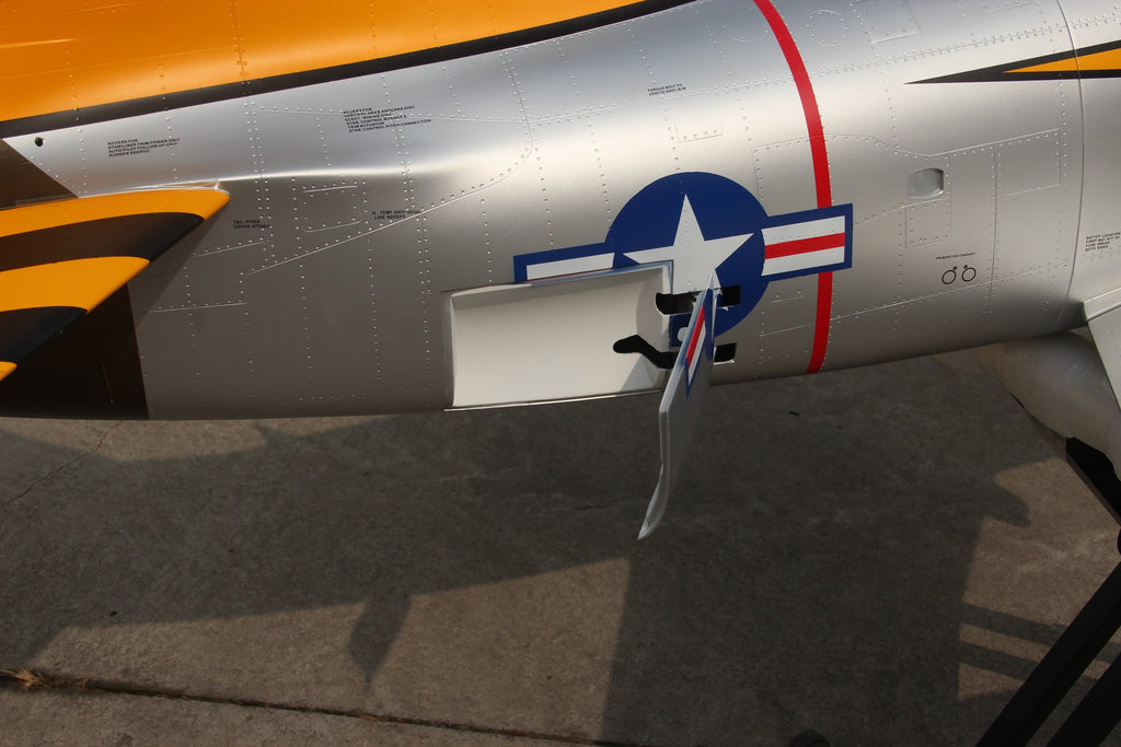 Pilot rc 2.2m F-86D Sabre with tail pipe, UAT, Kevlar fuel tank