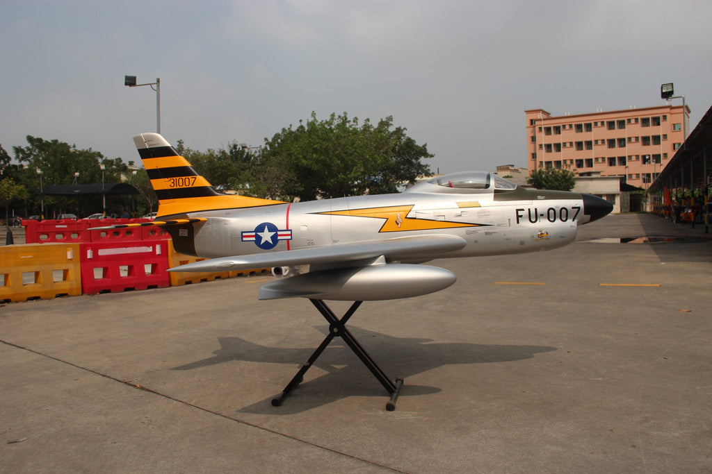 Pilot rc 2.2m F-86D Sabre with tail pipe, UAT, Kevlar fuel tank
