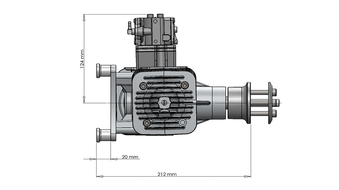 DLE111 V3 model airplane engine