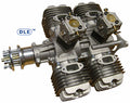 DLE222 V3 model airplane engine