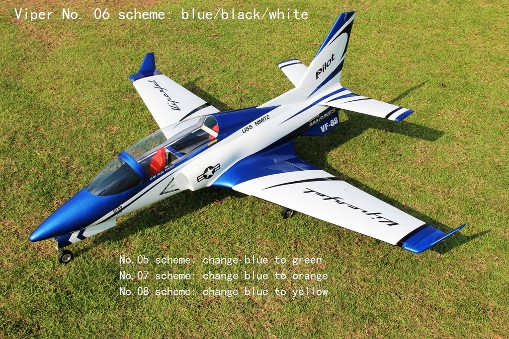 Pilot RC 2,2 m Viper Jet 06, einziehbares Fahrwerk, Luftfilter, Auspuffrohr