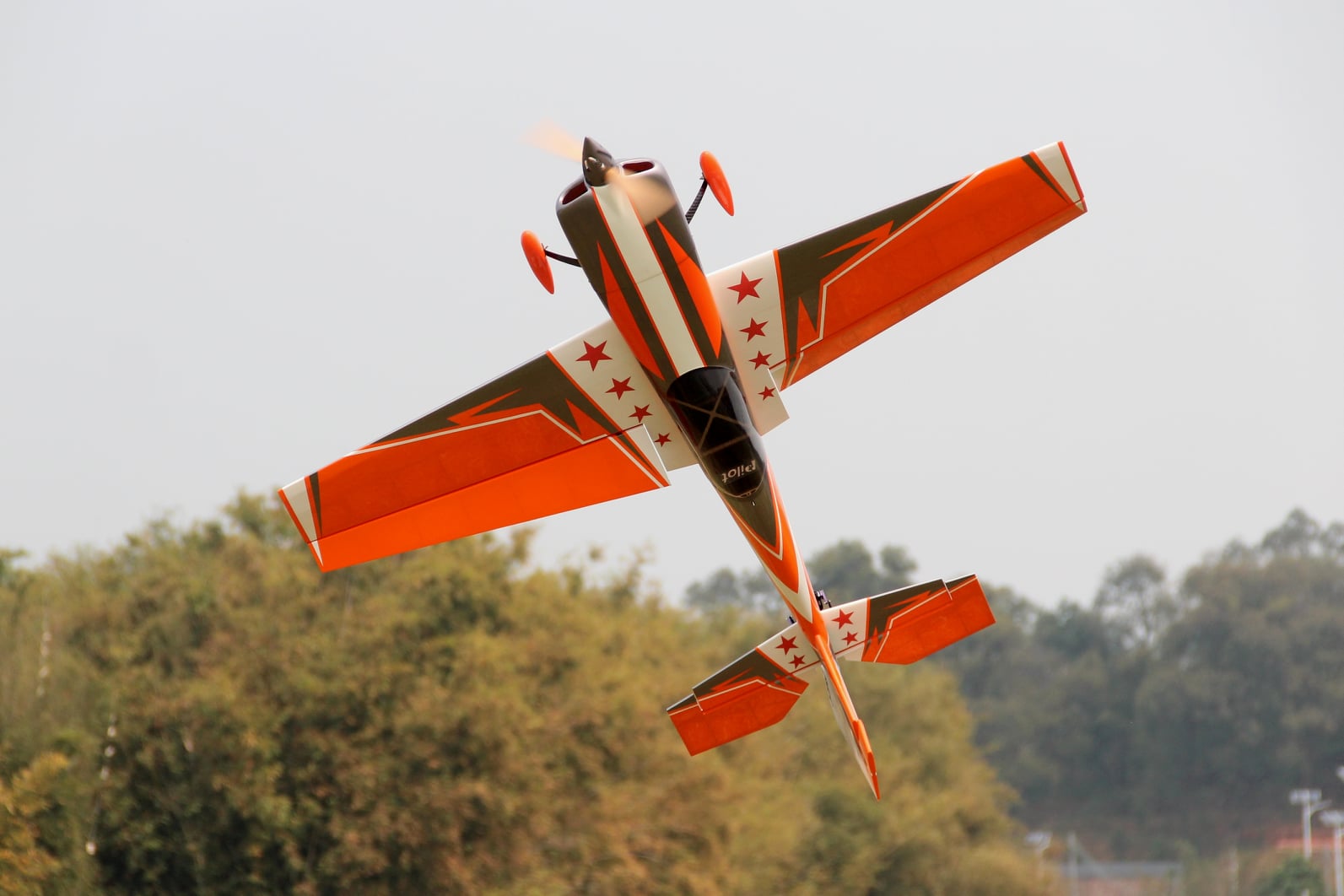 Pilot rc Laser 08 orange/silver 67" 1.70m