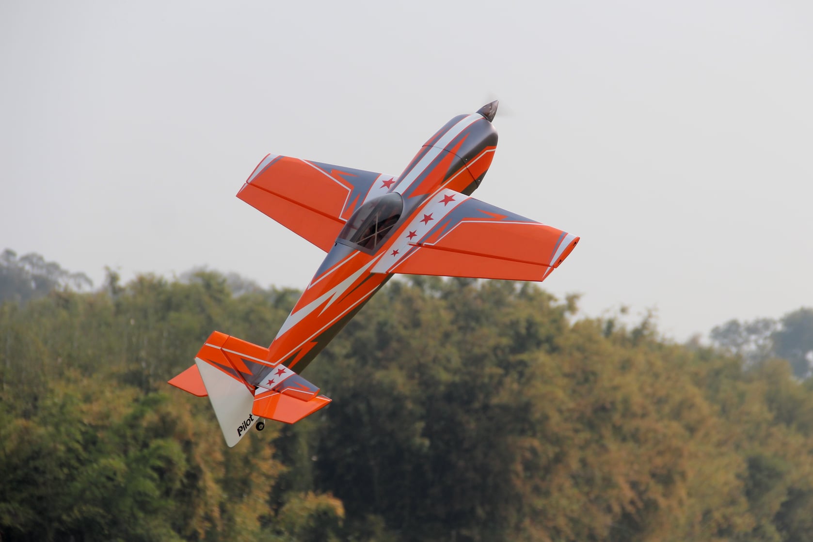 Pilot rc Laser 08 orange/silver 67" 1.70m