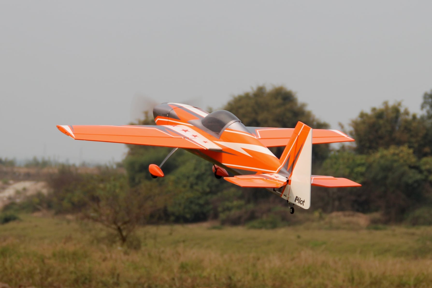 Pilot rc Laser 08 orange/silver 67" 1.70m