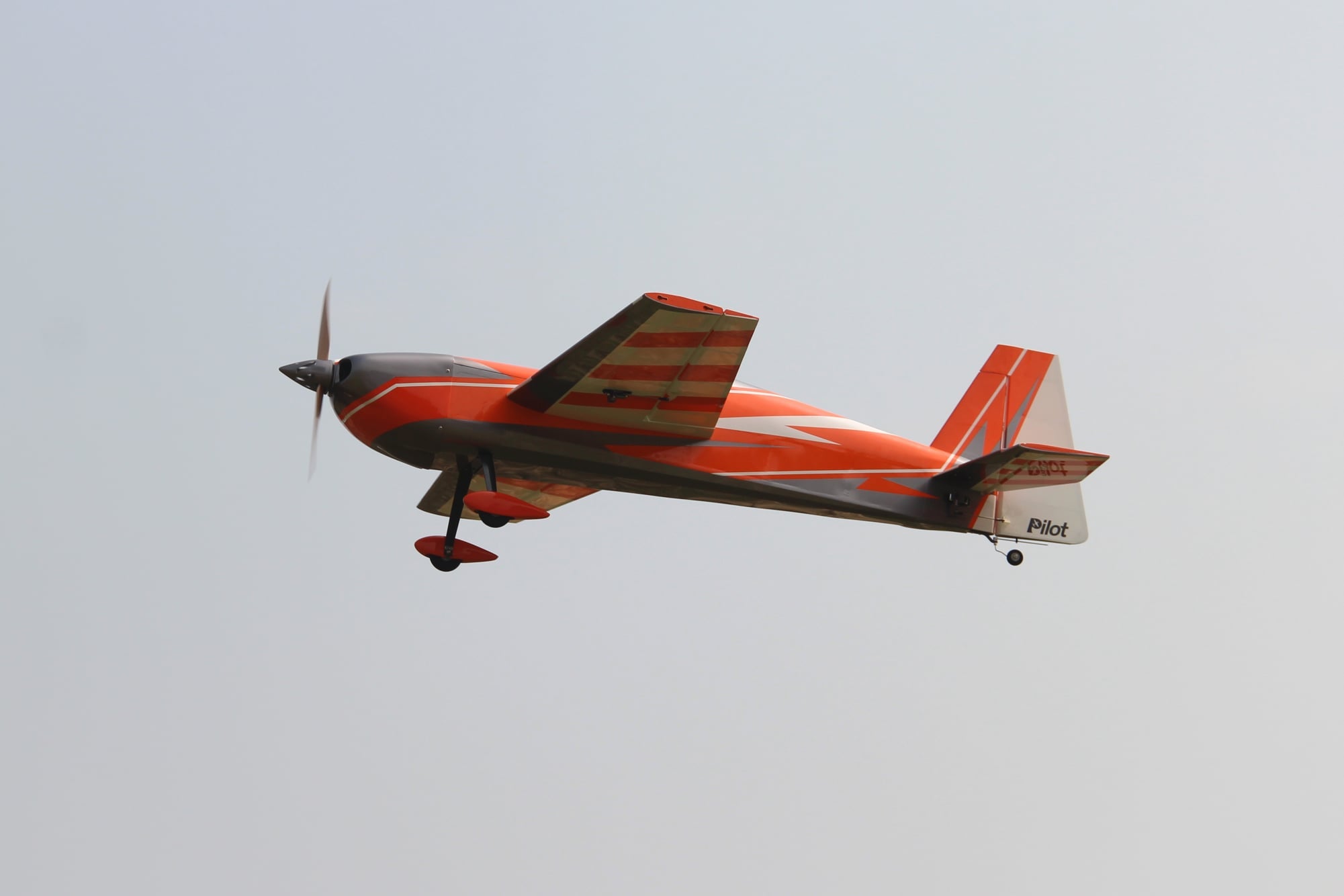 Pilot rc Laser 08 orange/silver 67" 1.70m