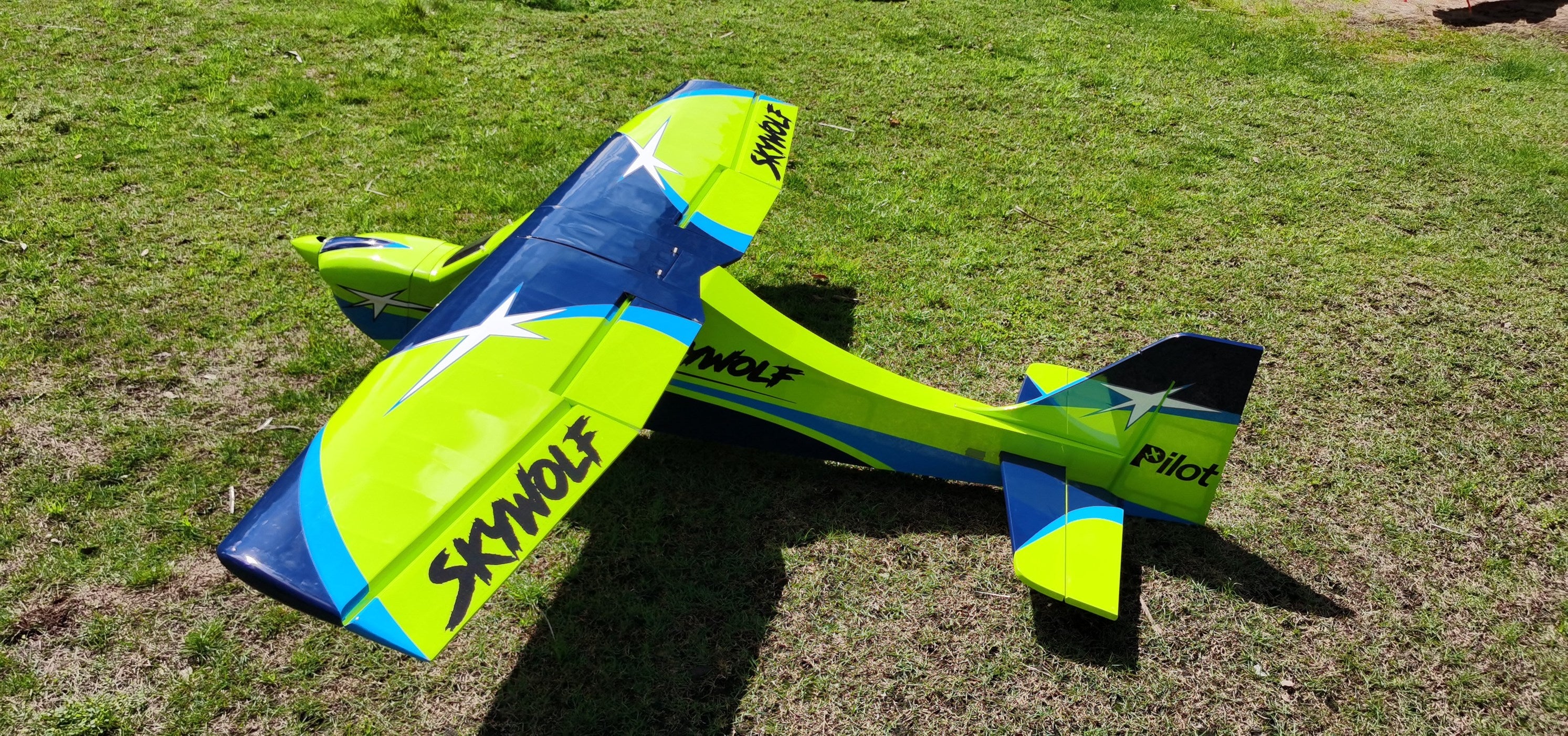 » Pilot rc Skywolf V2 04 green/blue 73" 1.85m
