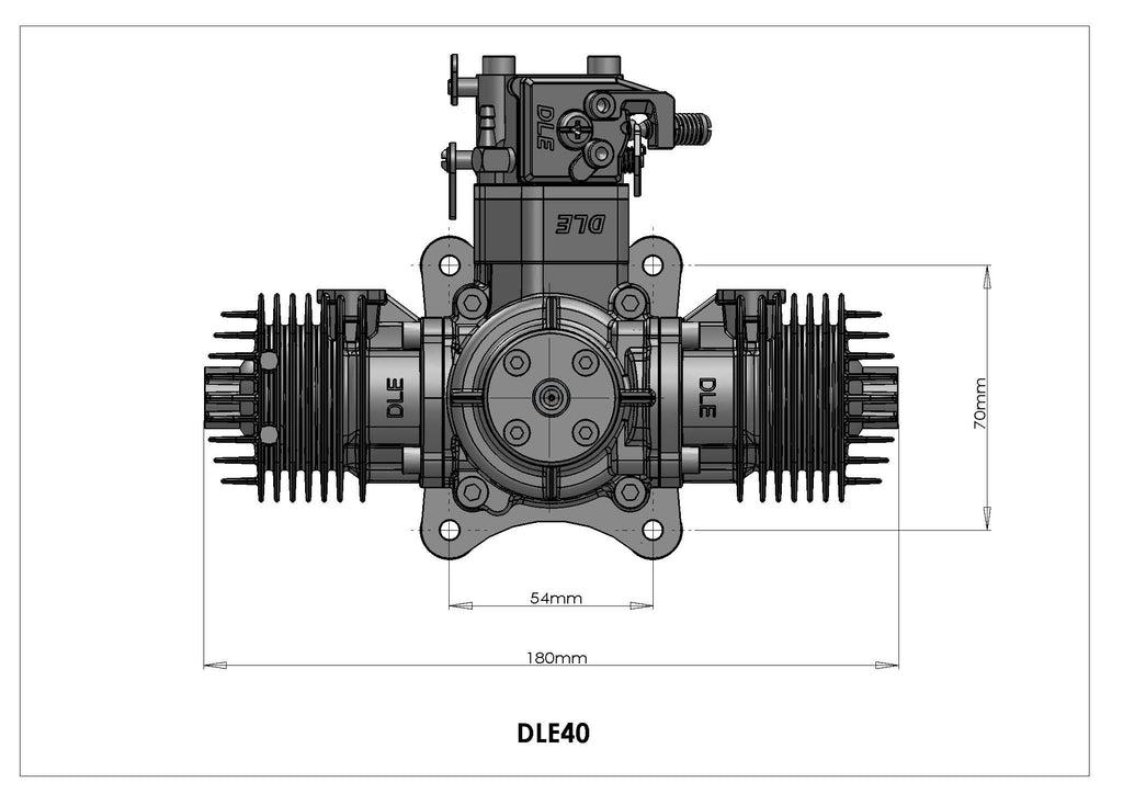 DLE40 model airplane engine
