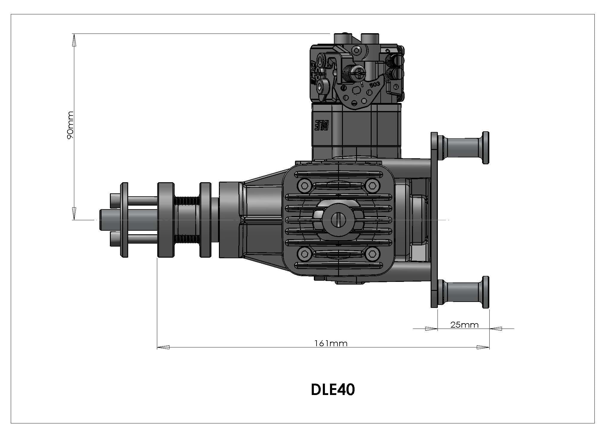 DLE40 model airplane engine