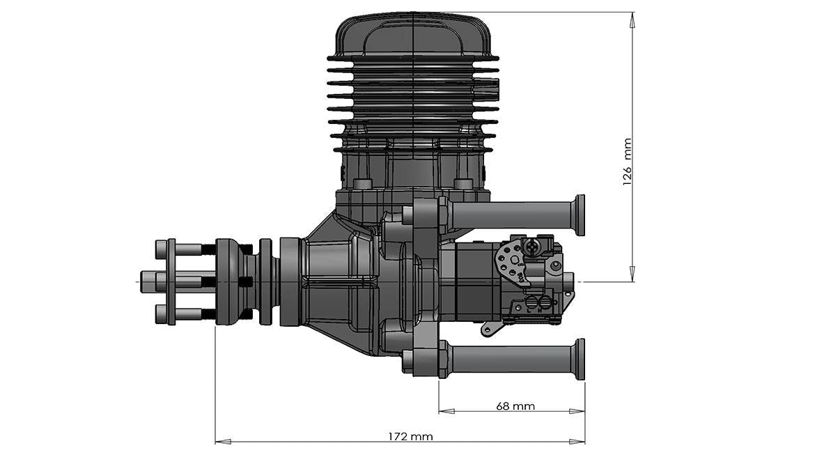 DLE61 model airplane engine