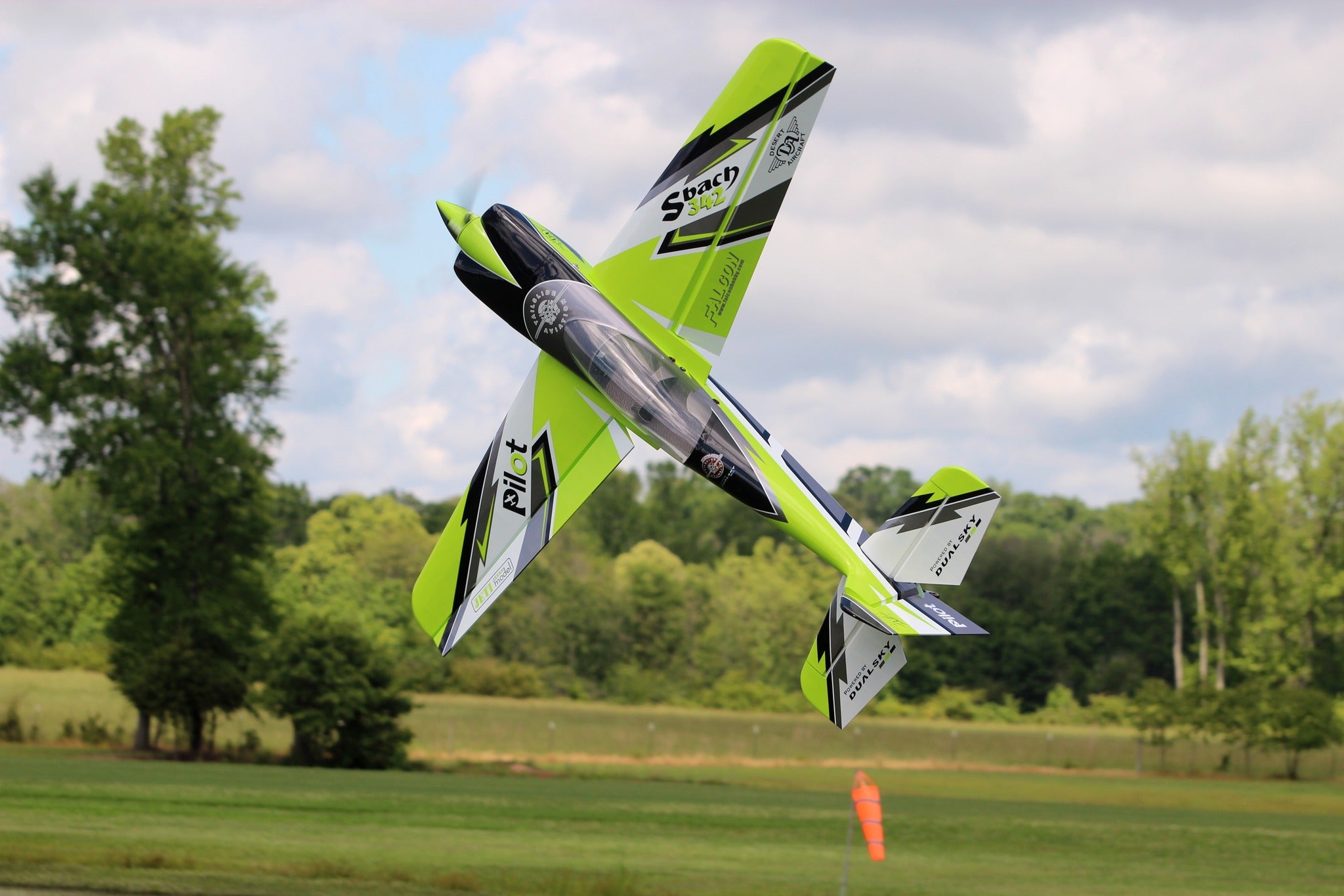 Pilot rc Sbach V2 75" 1.90m 10 green/black/white Ryu Scheme