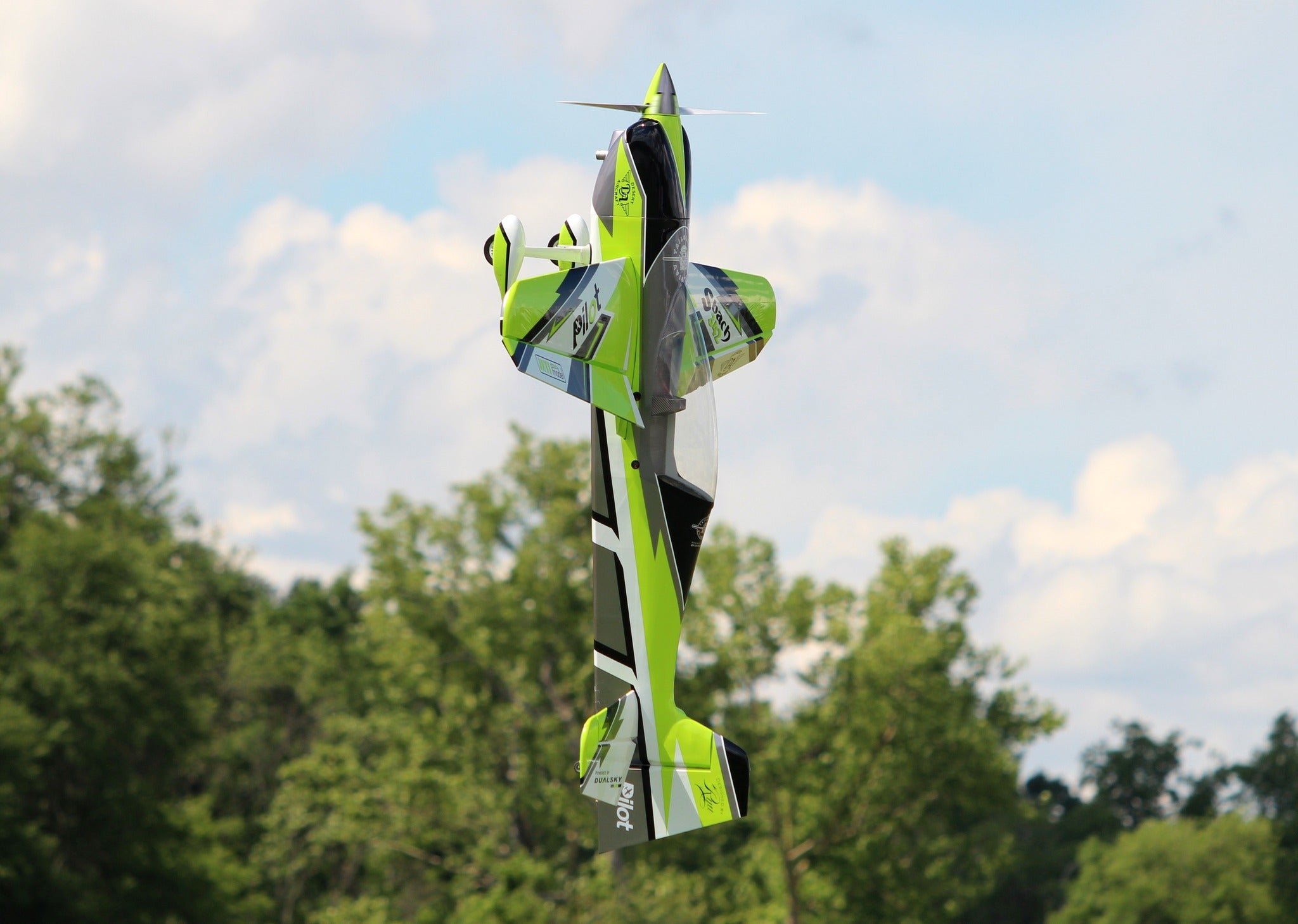 Pilot rc Sbach V2 75" 1.90m 10 green/black/white Ryu Scheme