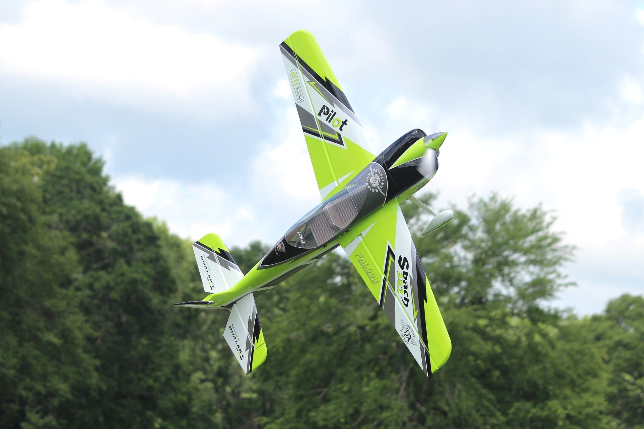 Pilot rc Sbach V2 75" 1.90m 10 green/black/white Ryu Scheme