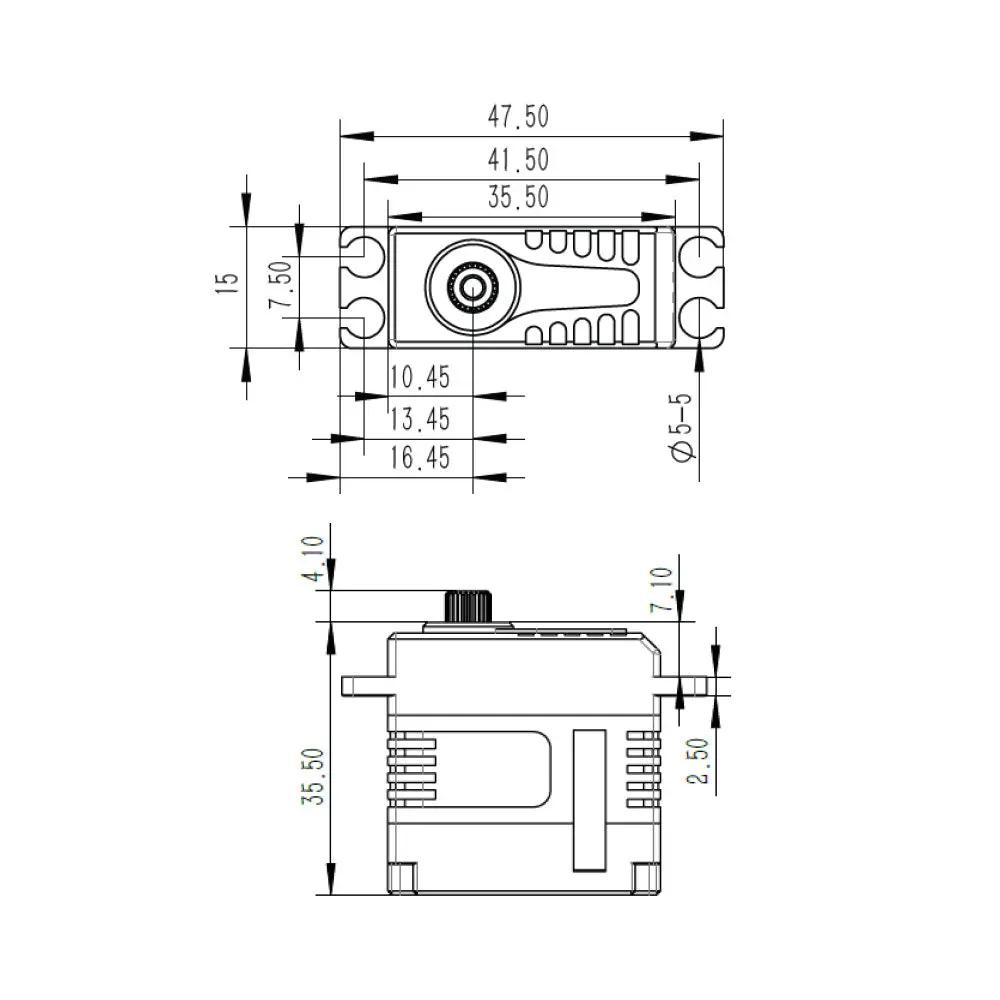 KST X15-1809 V8.0 Brushless HV Mini Servo – 24kgf.cm, 0.07 sec/60°