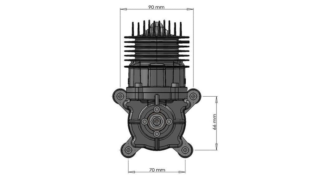 DLE55RA model airplane engine