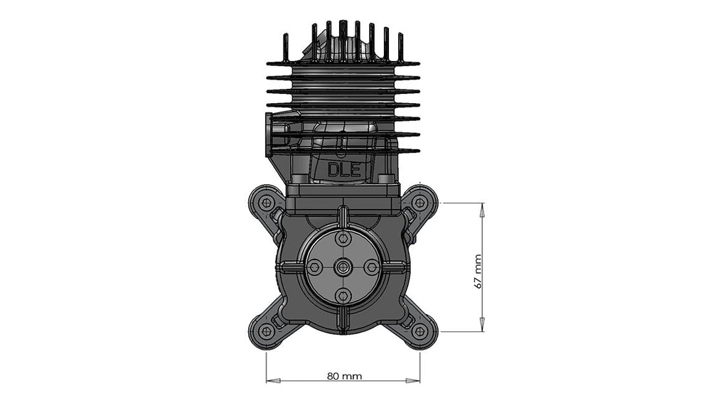 DLE55 model airplane engine
