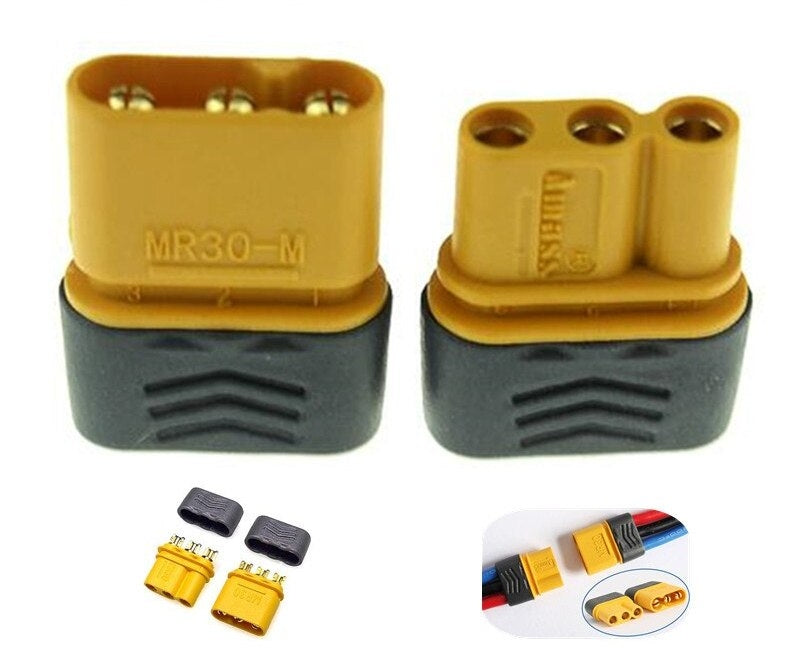 1 Pair MR30 Connector Plug With Sheath Female & Male