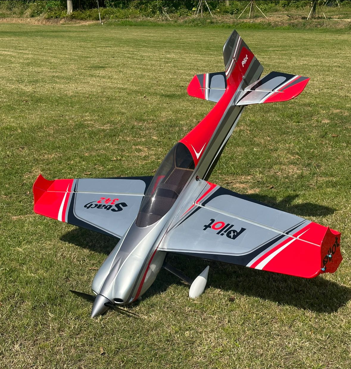 Pilot rc Sbach V2 90" 2.29m 11 red/silver