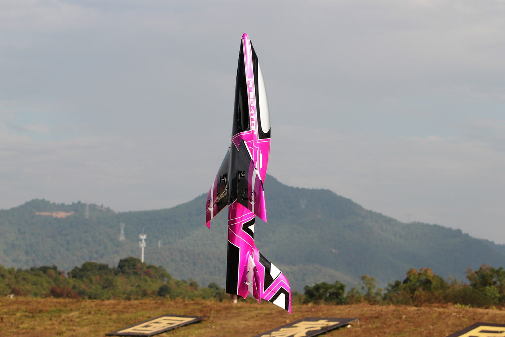 Pilot rc 2.2m Predator jet V2 pink, retracts,air trap,tail pipe.