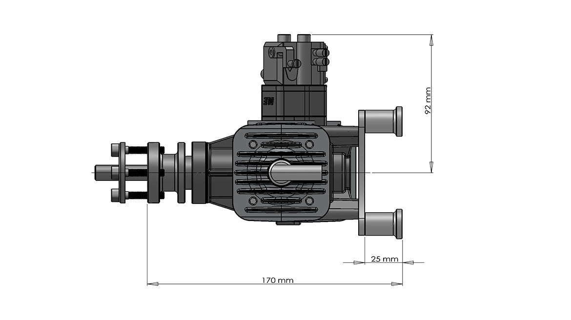 DLE60 model airplane engine