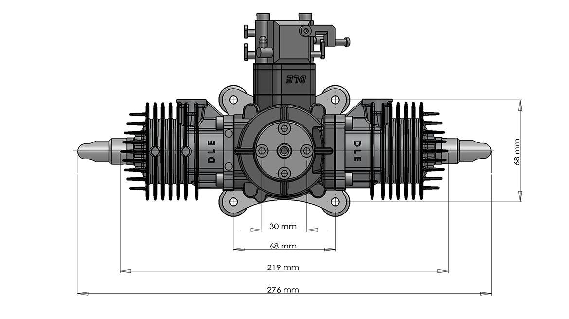 DLE60 model airplane engine