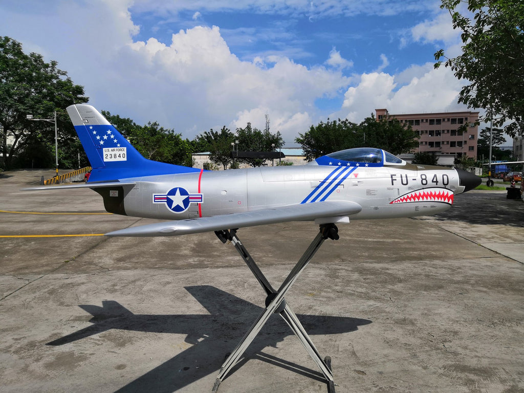 Pilot rc 2.2m F-86D Sabre with tail pipe, UAT, Kevlar fuel tank