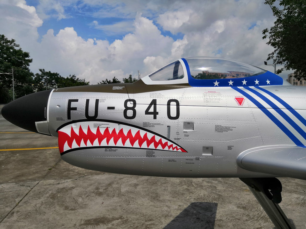 Pilot rc 2.2m F-86D Sabre with tail pipe, UAT, Kevlar fuel tank