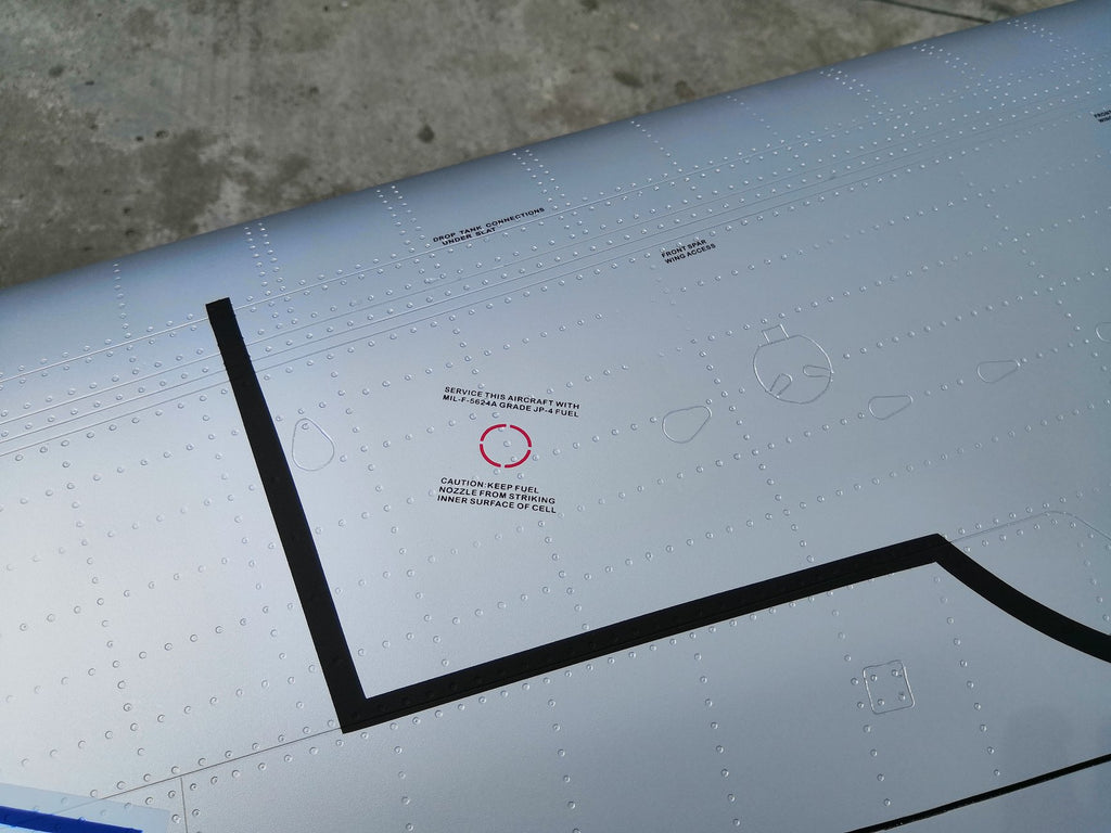 Pilot rc 2.2m F-86D Sabre with tail pipe, UAT, Kevlar fuel tank