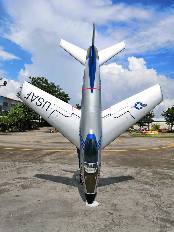 Pilot rc 2.2m F-86D Sabre with tail pipe, UAT, Kevlar fuel tank