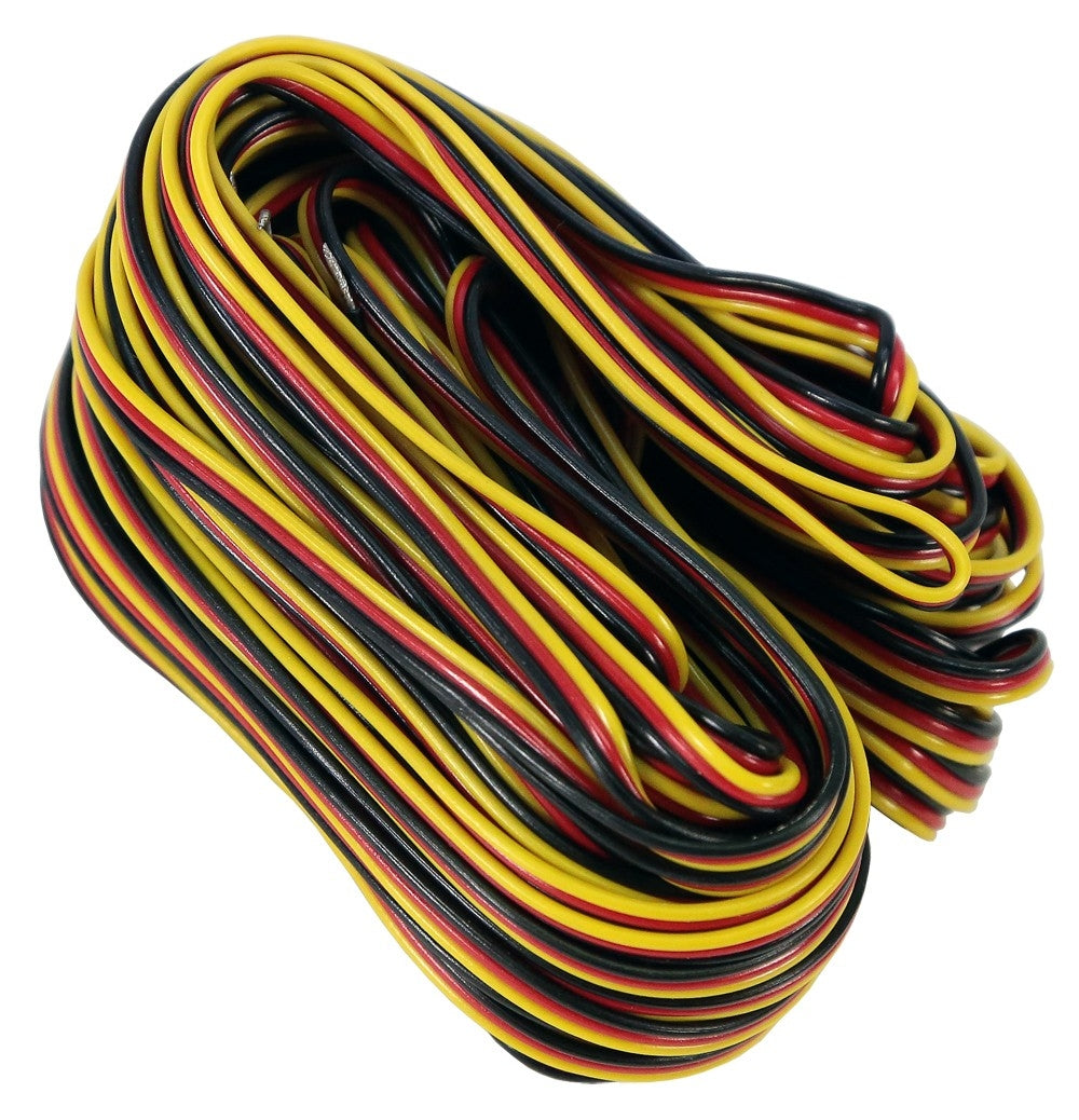 Servo cable 3 x 0,33 mm / 1 m flat (HITEC) red/blacl/yellow
