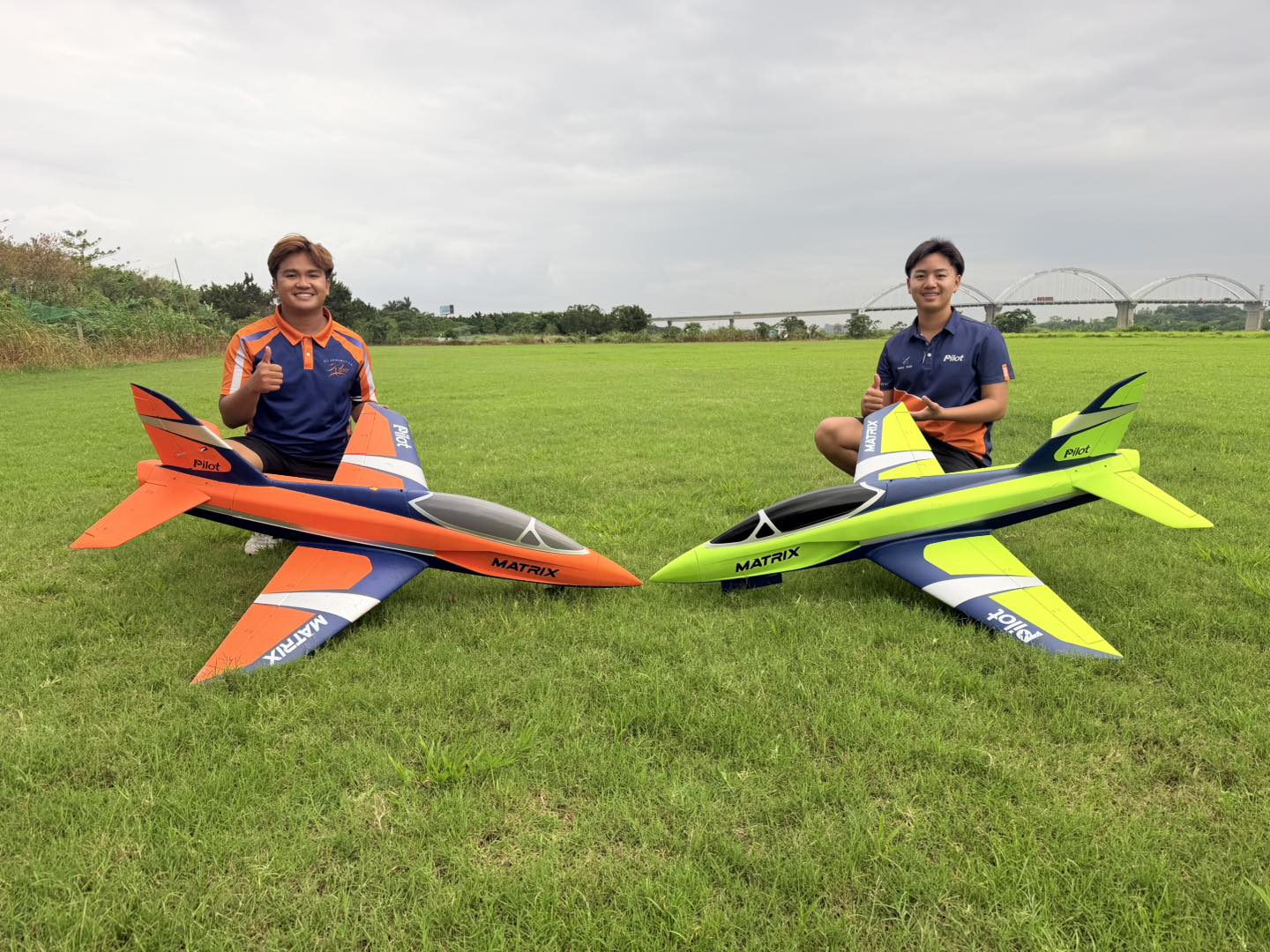 Pilot-RC Foam Matrix EDF 90mm orange/blue