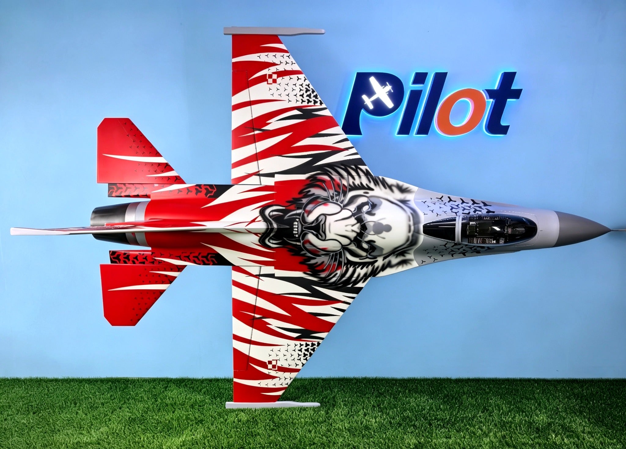 Pilot rc 1/5 F16 3.06m incl retracts 09 Poland demo