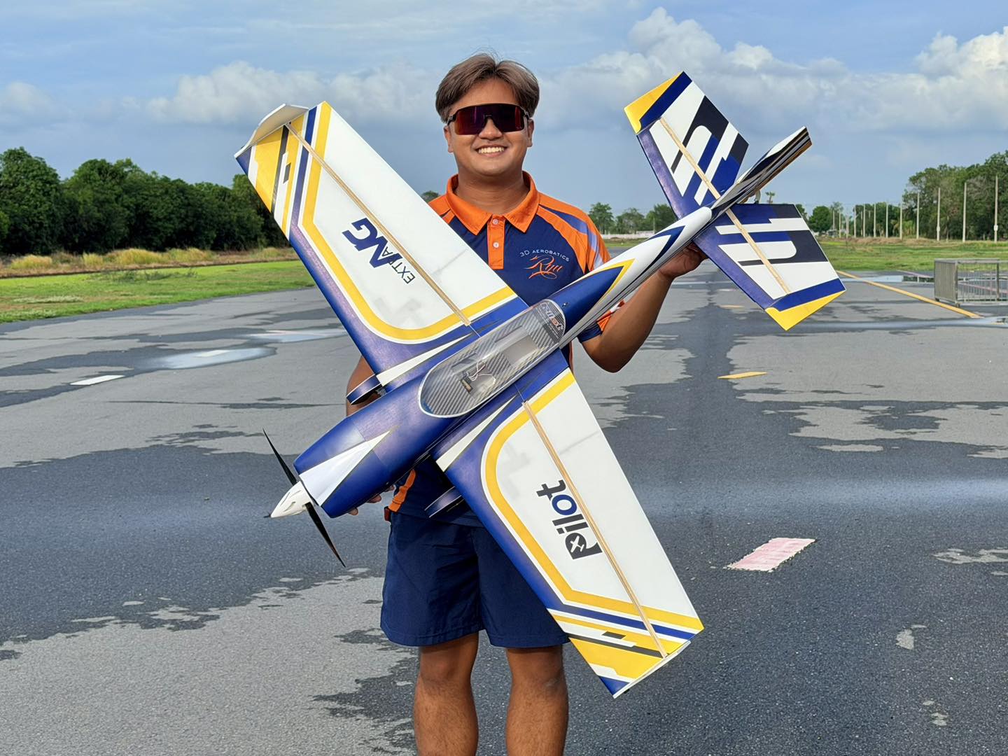 Pilot RC Extra NG 08 blue 49" 125cm EPP plane