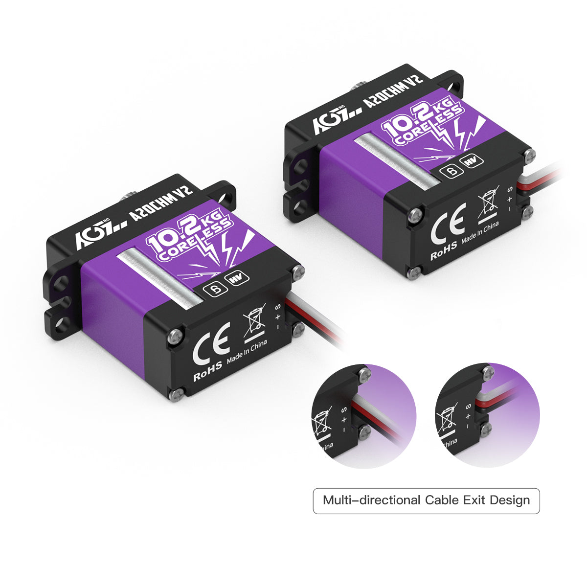 AGF A20CHM V2 21g 0.093Sec Speed 10.2Kg servo
