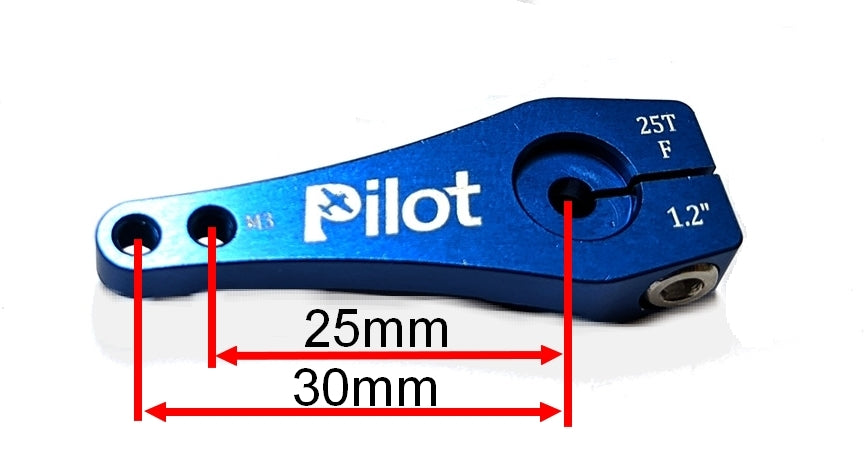 pilot rc aluminum servo arm 40mm Futaba