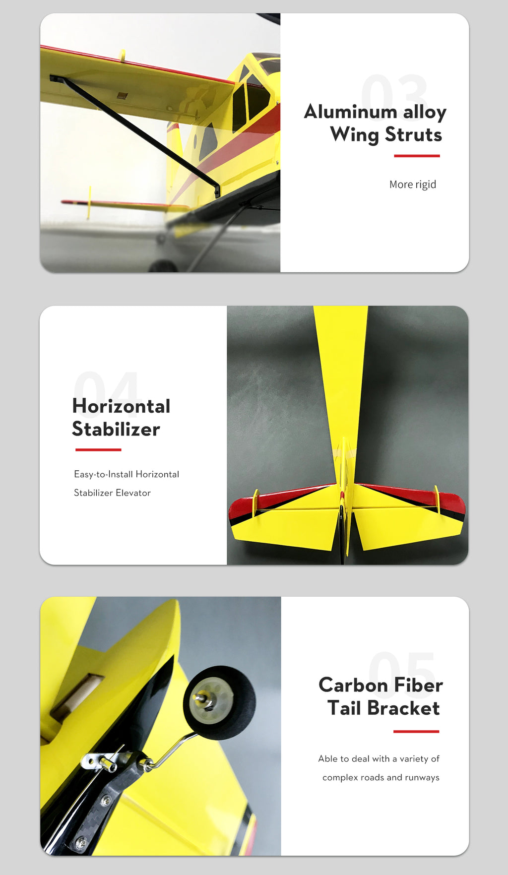 OMP Hobby 65" 1660mm Bushmaster white blue PNP