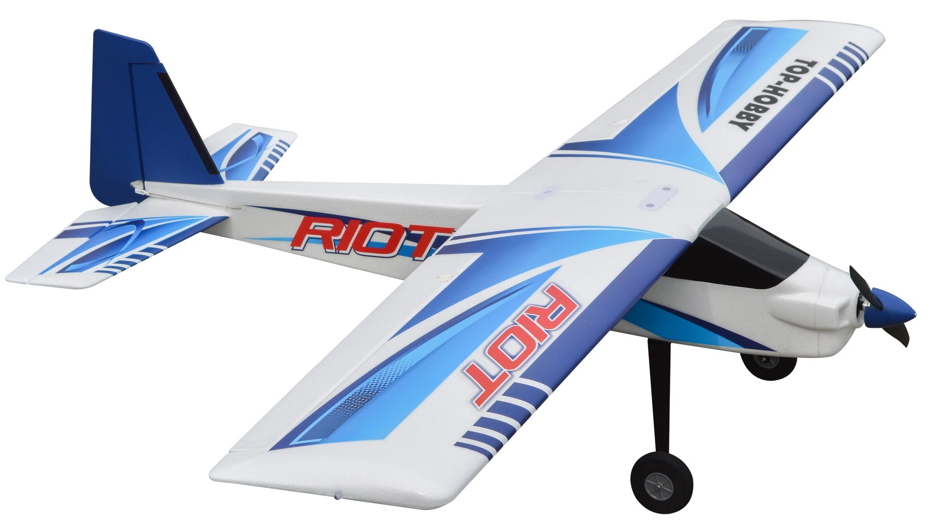 TOP RC 1400MM Riot blue plane with stabilizer RTF