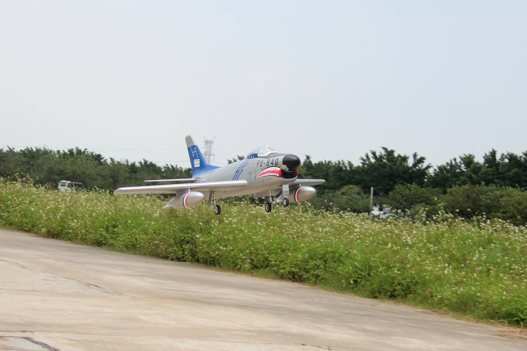 Pilot rc 2.2m F-86D Sabre with tail pipe, UAT, Kevlar fuel tank