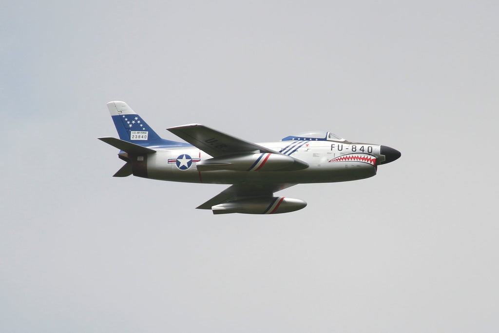Pilot rc 2.2m F-86D Sabre with tail pipe, UAT, Kevlar fuel tank