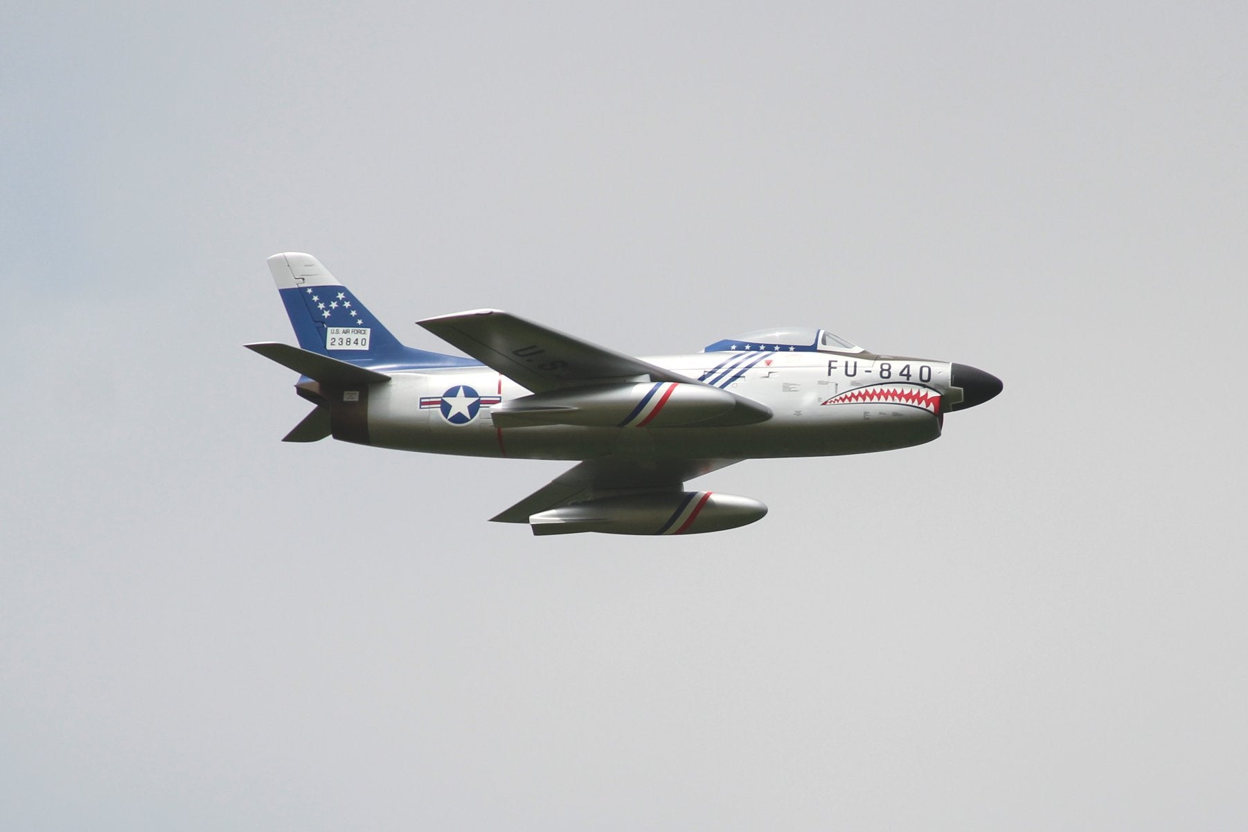 Pilot rc 2.2m F-86D Sabre with tail pipe, UAT, Kevlar fuel tank