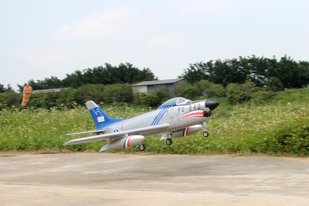 Pilot rc 2.2m F-86D Sabre with tail pipe, UAT, Kevlar fuel tank