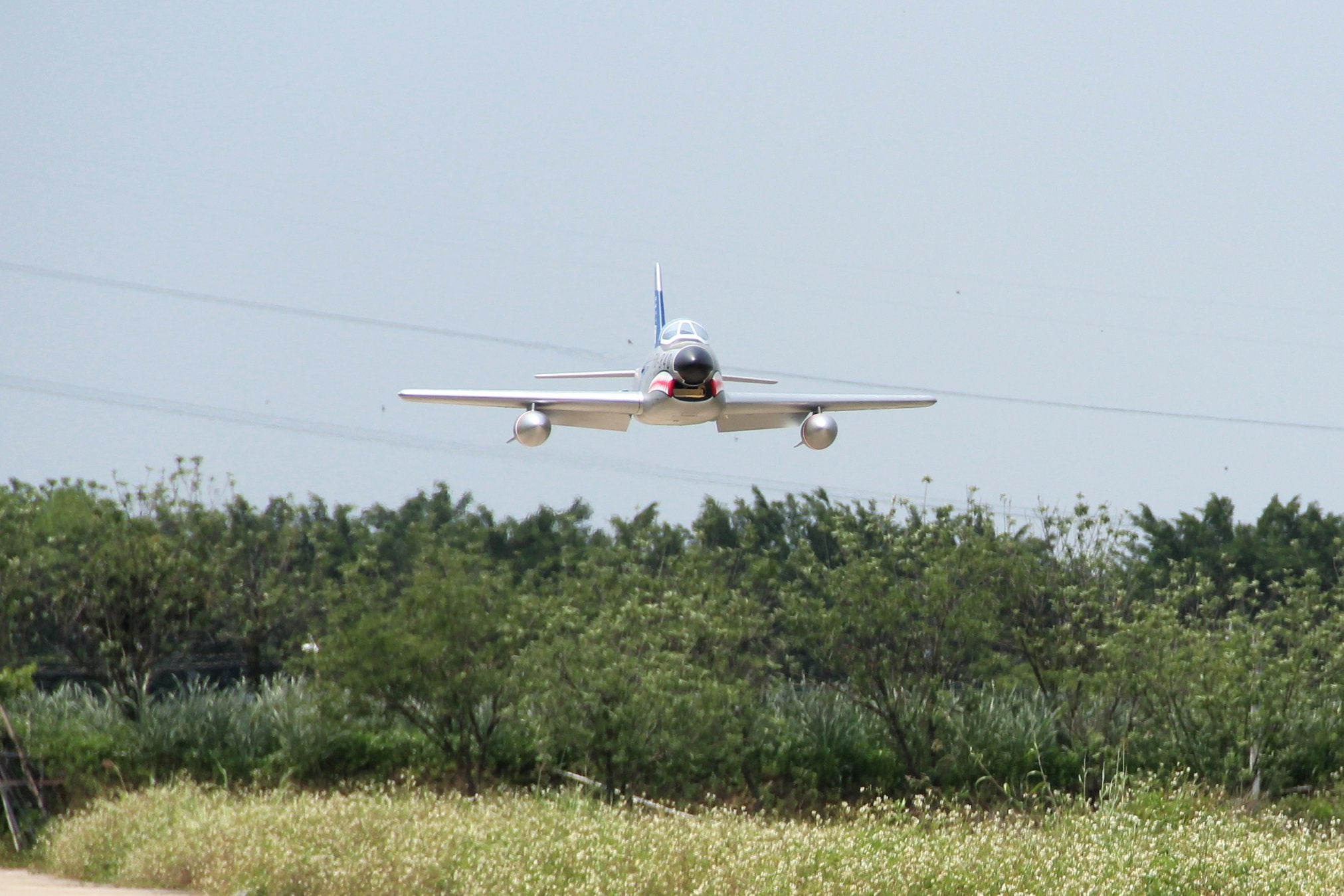 Pilot rc 2.2m F-86D Sabre with tail pipe, UAT, Kevlar fuel tank