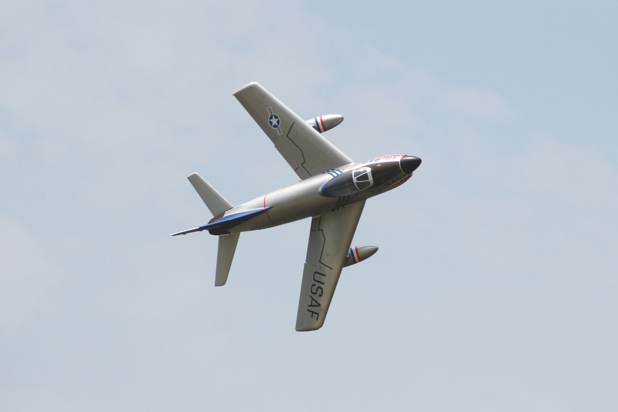 Pilot rc 2.2m F-86D Sabre with tail pipe, UAT, Kevlar fuel tank